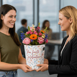 Happy Birthday Floral – 140x200 mm - Image 2