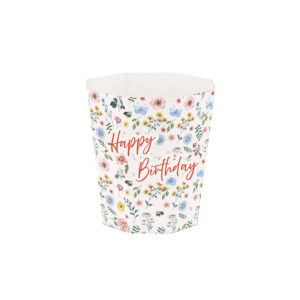 Happy Birthday Floral – 140x200 mm