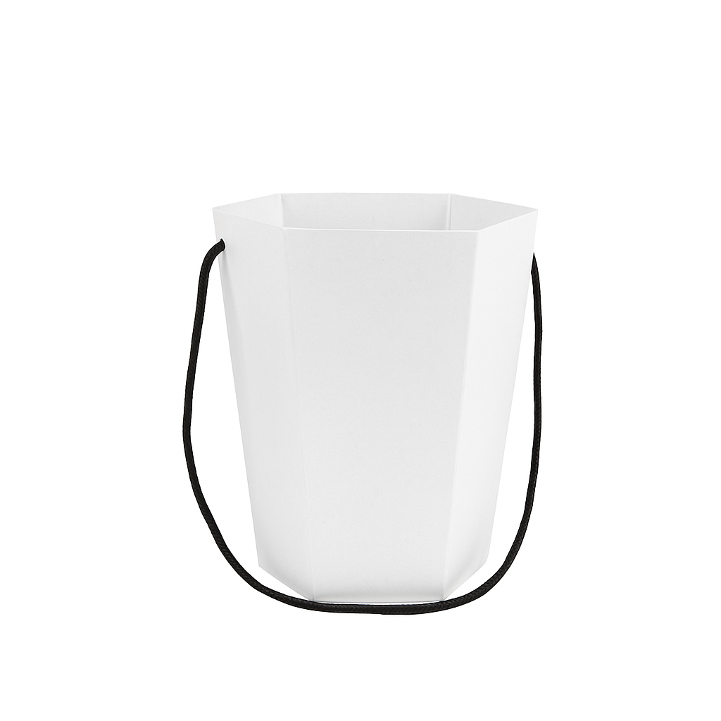 Bucket to go white – 140x200 mm